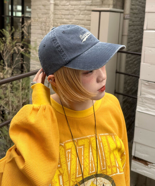 CIAOPANIC(チャオパニック)の「ピグメント刺繍カラーキャップ(キャップ・レディース・レッド/ブラウン/ネイビー/イエロー・ONE SIZE)」の15枚目の写真