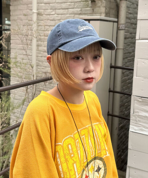 CIAOPANIC(チャオパニック)の「ピグメント刺繍カラーキャップ(キャップ・レディース・レッド/ブラウン/ネイビー/イエロー・ONE SIZE)」の16枚目の写真