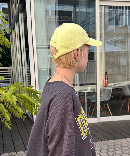 CIAOPANIC(チャオパニック)の「ピグメント刺繍カラーキャップ(キャップ・レディース・レッド/ブラウン/ネイビー/イエロー・ONE SIZE)」の20枚目の写真