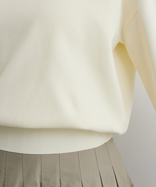 VIS（ビス）の「【洗える/アンチピリング】シルバー釦アクセントスリーブクルーネックニット（ニット/セーター・レディース・ブラック/ブルー系その他6/キナリ・FREE）」の18枚目の写真