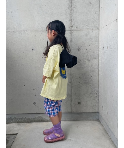 Crescent（クレッセント）の「サッカーチェック6分丈ハーフパンツ（その他パンツ・キッズ・ブルー/ピンク・130/120/110/100/90）」の5枚目の写真