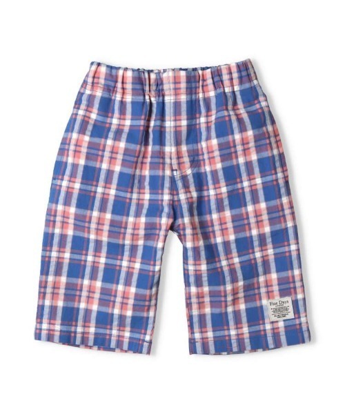 Crescent（クレッセント）の「サッカーチェック6分丈ハーフパンツ（その他パンツ・キッズ・ブルー/ピンク・130/120/110/100/90）」の9枚目の写真