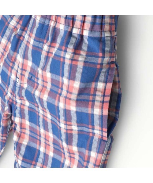 Crescent（クレッセント）の「サッカーチェック6分丈ハーフパンツ（その他パンツ・キッズ・ブルー/ピンク・130/120/110/100/90）」の12枚目の写真