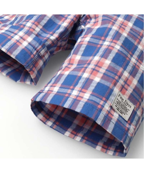 Crescent（クレッセント）の「サッカーチェック6分丈ハーフパンツ（その他パンツ・キッズ・ブルー/ピンク・130/120/110/100/90）」の14枚目の写真