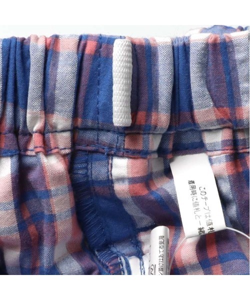 Crescent（クレッセント）の「サッカーチェック6分丈ハーフパンツ（その他パンツ・キッズ・ブルー/ピンク・130/120/110/100/90）」の15枚目の写真