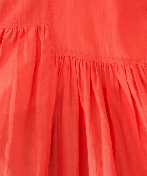 FREAK'S STORE（フリークスストア）の「限定展開　シアー ボイル フロントボタン ギャザー ブラウス（シャツ/ブラウス・レディース・ブラック/ライトグリーン/ブルー/オフホワイト/レッド/ベージュ・ﾌﾘ-）」の20枚目の写真