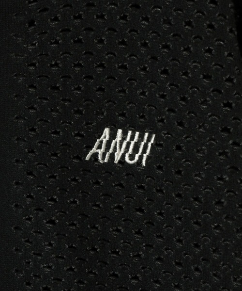 Anui(アニュイ)の「【UNISEX】メッシュロゴZIPカーディガン(カーディガン/ボレロ・レディース・オフホワイト/ブラック・MEDIUM)」の11枚目の写真