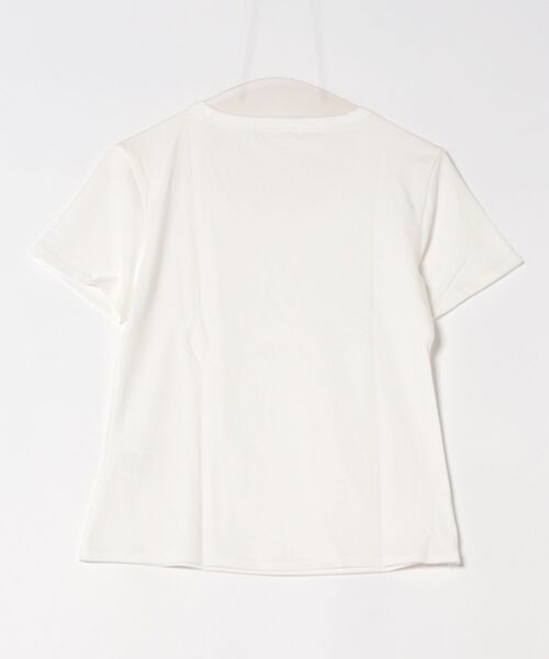 aimoha(アイモハ)の「シンプルベーシックTシャツ (SS)(Tシャツ/カットソー・レディース・ピンク/グリーン/ダークグレー/ホワイト/ベージュ/ブラック・FREE)」の7枚目の写真