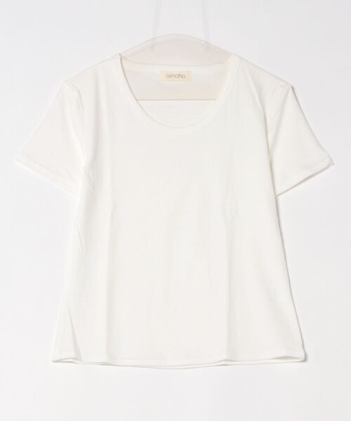 aimoha(アイモハ)の「シンプルベーシックTシャツ (SS)(Tシャツ/カットソー・レディース・ピンク/グリーン/ダークグレー/ホワイト/ベージュ/ブラック・FREE)」の17枚目の写真