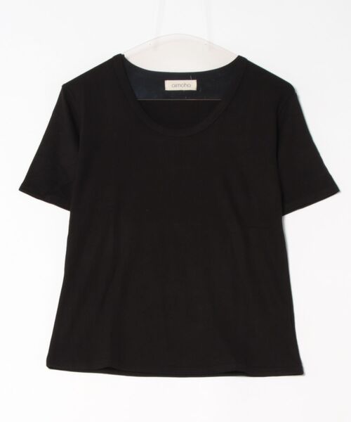 aimoha(アイモハ)の「シンプルベーシックTシャツ (SS)(Tシャツ/カットソー・レディース・ピンク/グリーン/ダークグレー/ホワイト/ベージュ/ブラック・FREE)」の18枚目の写真
