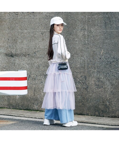 algy(アルジー)の「パイピングブルゾン(ナイロンジャケット・キッズ・ブラック/アイボリー/ミント・XX-SMALL/X-SMALL/MEDIUM/SMALL)」の10枚目の写真