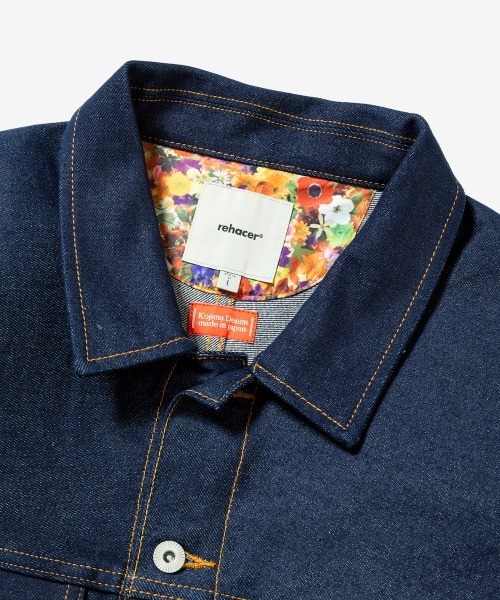 rehacer（レアセル）の「rehacer : Reverie Denim Jacket / レヴァリエ リジット デニムジャケット（デニムジャケット・メンズ・インディゴブルー・SMALL/MEDIUM/LARGE）」の3枚目の写真