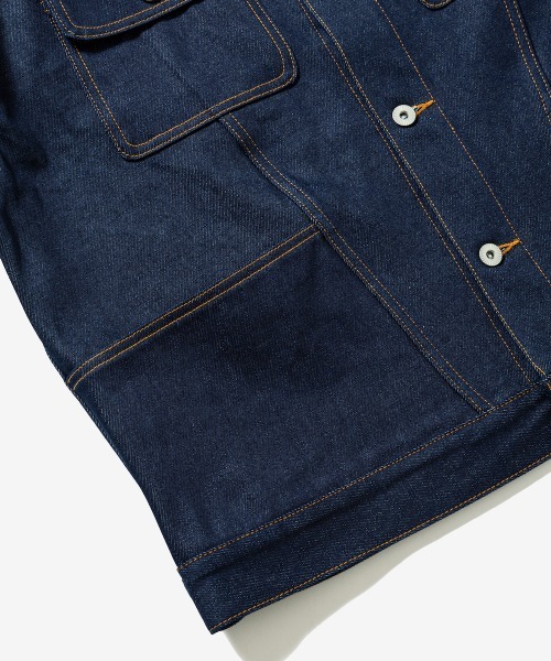 rehacer（レアセル）の「rehacer : Reverie Denim Jacket / レヴァリエ リジット デニムジャケット（デニムジャケット・メンズ・インディゴブルー・SMALL/MEDIUM/LARGE）」の6枚目の写真