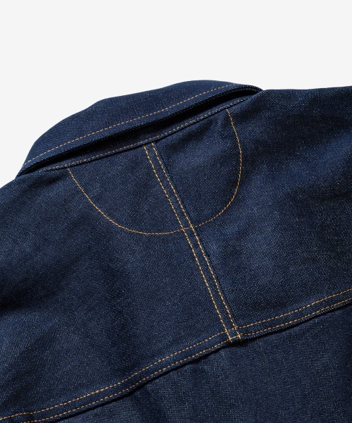 rehacer（レアセル）の「rehacer : Reverie Denim Jacket / レヴァリエ リジット デニムジャケット（デニムジャケット・メンズ・インディゴブルー・SMALL/MEDIUM/LARGE）」の7枚目の写真