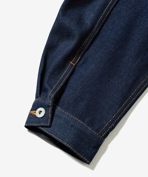 rehacer（レアセル）の「rehacer : Reverie Denim Jacket / レヴァリエ リジット デニムジャケット（デニムジャケット・メンズ・インディゴブルー・SMALL/MEDIUM/LARGE）」の8枚目の写真