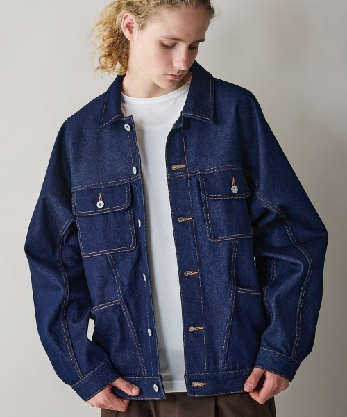 rehacer（レアセル）の「rehacer : Reverie Denim Jacket / レヴァリエ リジット デニムジャケット（デニムジャケット・メンズ・インディゴブルー・SMALL/MEDIUM/LARGE）」の19枚目の写真