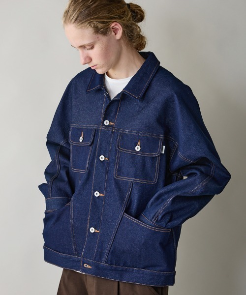 rehacer（レアセル）の「rehacer : Reverie Denim Jacket / レヴァリエ リジット デニムジャケット（デニムジャケット・メンズ・インディゴブルー・SMALL/MEDIUM/LARGE）」の18枚目の写真