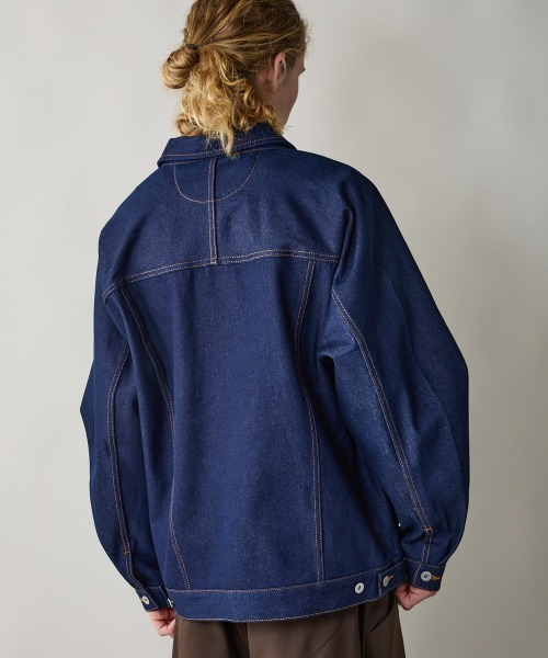 rehacer（レアセル）の「rehacer : Reverie Denim Jacket / レヴァリエ リジット デニムジャケット（デニムジャケット・メンズ・インディゴブルー・SMALL/MEDIUM/LARGE）」の15枚目の写真