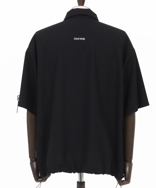 ADAM PATEK(アダムパテック)の「mhs2317-ripple looose polo shirt ポロシャツ(ポロシャツ・メンズ・ブラック/チャコール・2/1)」の16枚目の写真