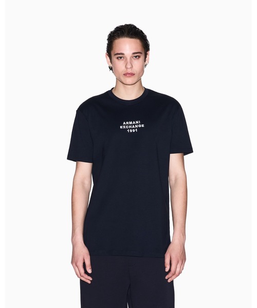 ARMANI EXCHANGE(アルマーニエクスチェンジ)の「【A|X アルマーニ エクスチェンジ】AXロゴ 半袖クルーネックTシャツ/REGULAR(Tシャツ/カットソー・メンズ・レッド/ダークネイビー/ライトブルー/ホワイト・X-LARGE/LARGE/SMALL/X-SMALL/XX-LARGE/MEDIUM)」の4枚目の写真