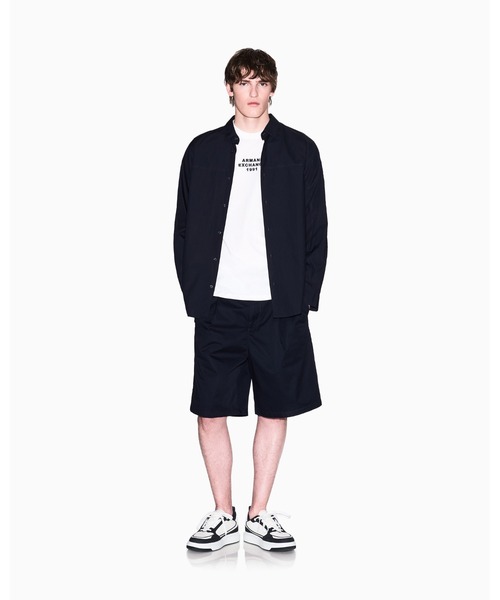 ARMANI EXCHANGE(アルマーニエクスチェンジ)の「【A|X アルマーニ エクスチェンジ】AXロゴ 半袖クルーネックTシャツ/REGULAR(Tシャツ/カットソー・メンズ・レッド/ダークネイビー/ライトブルー/ホワイト・X-LARGE/LARGE/SMALL/X-SMALL/XX-LARGE/MEDIUM)」の7枚目の写真