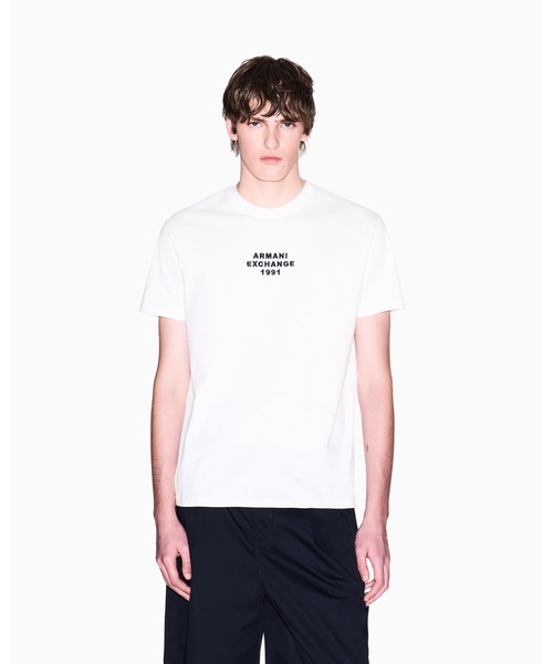ARMANI EXCHANGE(アルマーニエクスチェンジ)の「【A|X アルマーニ エクスチェンジ】AXロゴ 半袖クルーネックTシャツ/REGULAR(Tシャツ/カットソー・メンズ・レッド/ダークネイビー/ライトブルー/ホワイト・X-LARGE/LARGE/SMALL/X-SMALL/XX-LARGE/MEDIUM)」の5枚目の写真