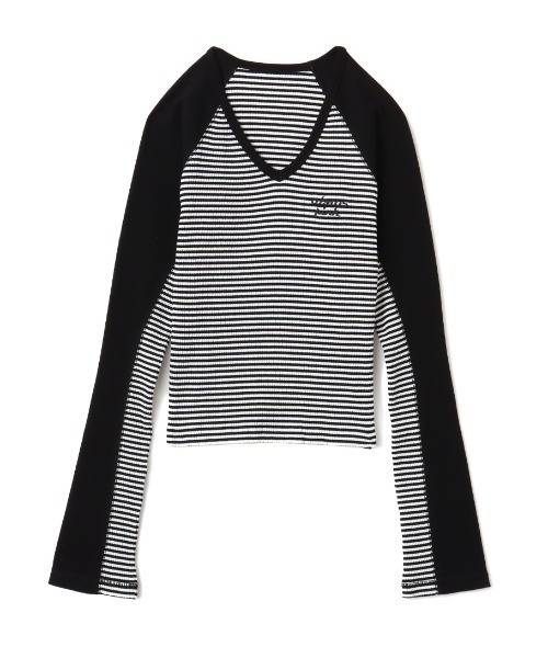 tシャツ atmos pink V-Neck Raglan Long Sleeve T-shirt / アトモス ピンク ブイネック ラグラン ロング セール】atmos pink V-Neck Raglan Long Sleeve T-shirt