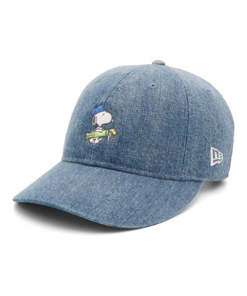 ☆美品NEW ERAニューエラコラボ×ピーナッツスヌーピーゴルフキャップ　帽子 9FORTY ニューエラ コラボ スヌーピー ゴルフ 940 ピーナッツ