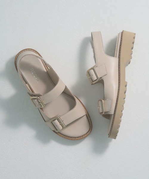 REGAL（リーガル）の「リーガル レディース F28R ダブルバックル サンダル（サンダル・レディース・アイボリー・23/23.5/24/24.5/22.5）」の3枚目の写真