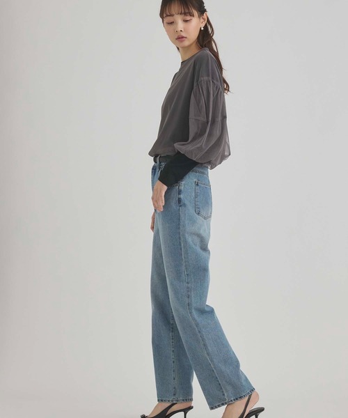 fifth(フィフス)の「チュール×長袖Tシャツセット(Tシャツ/カットソー・レディース・ブラック/チャコールグレー・M)」の20枚目の写真