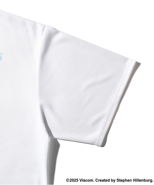 SPALDING(スポルディング)の「【SPALDING/スポルディング】Tシャツ スポンジ・ボブ ドリブル/スポンジボブコラボ吸水速乾UVカット半袖Tシャツ(Tシャツ/カットソー・メンズ・ホワイト/ブラック・MEDIUM/LARGE/X-LARGE)」の6枚目の写真