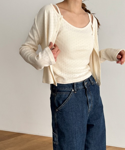 CANAL JEAN（キャナルジーン）の「El mar　アイレットアンサンブル（アンサンブル・レディース・レッド/クリーム/ブラック/ホワイト/ネイビー・ONE SIZE）」の22枚目の写真