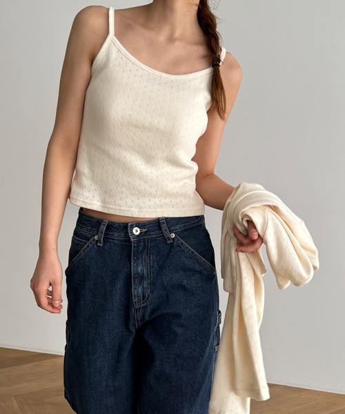 CANAL JEAN（キャナルジーン）の「El mar　アイレットアンサンブル（アンサンブル・レディース・レッド/クリーム/ブラック/ホワイト/ネイビー・ONE SIZE）」の6枚目の写真