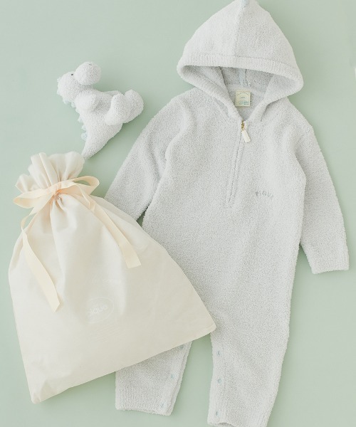 Bebe ラッピング済み】【BABY】パウダーアニマルロンパース＆ぬいぐるみSET