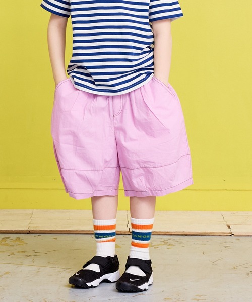 Life Support Products（ライフサポートプロダクツ）の「ポプリン6分丈ビッグショートパンツ（その他パンツ・キッズ・カーキ/ネイビー/チャコール/ピンク/ブラウン・150/140/130/120/110/100/90）」の5枚目の写真