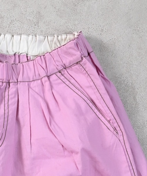 Life Support Products（ライフサポートプロダクツ）の「ポプリン6分丈ビッグショートパンツ（その他パンツ・キッズ・カーキ/ネイビー/チャコール/ピンク/ブラウン・150/140/130/120/110/100/90）」の17枚目の写真