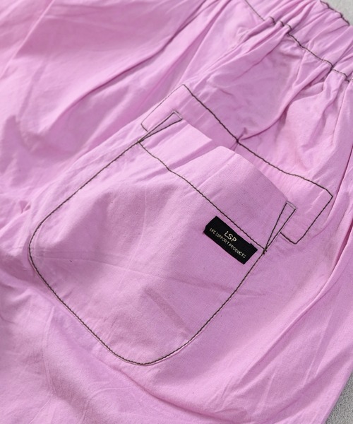 Life Support Products（ライフサポートプロダクツ）の「ポプリン6分丈ビッグショートパンツ（その他パンツ・キッズ・カーキ/ネイビー/チャコール/ピンク/ブラウン・150/140/130/120/110/100/90）」の16枚目の写真