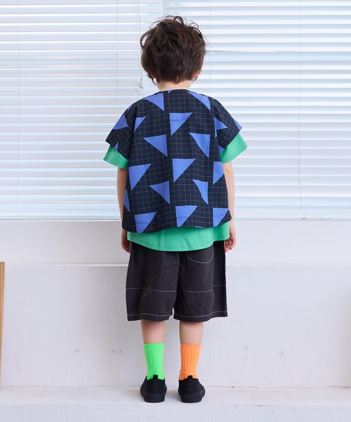 Life Support Products（ライフサポートプロダクツ）の「ポプリン6分丈ビッグショートパンツ（その他パンツ・キッズ・カーキ/ネイビー/チャコール/ピンク/ブラウン・150/140/130/120/110/100/90）」の8枚目の写真