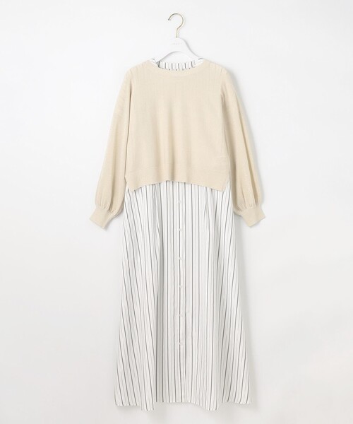 ANY SIS（エニィスィス）の「【2SET】シャツワンピ × ニット セット（ワンピース・レディース・ダルブルー系1/ホワイト系1・1/2/3）」の21枚目の写真