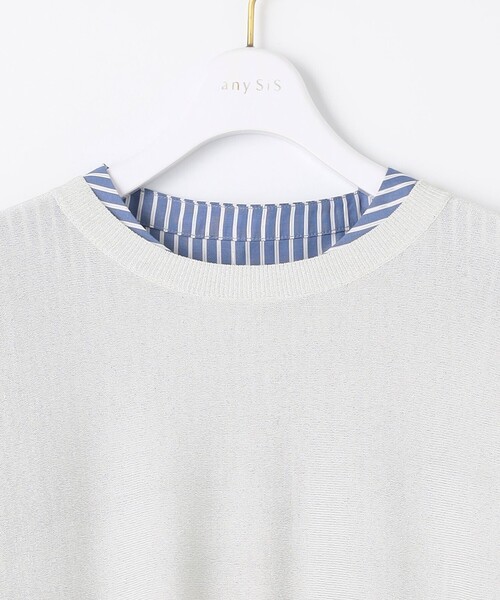 ANY SIS（エニィスィス）の「【2SET】シャツワンピ × ニット セット（ワンピース・レディース・ダルブルー系1/ホワイト系1・1/2/3）」の18枚目の写真