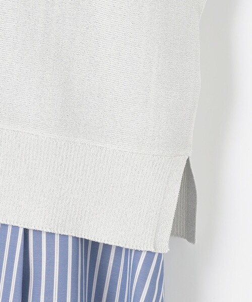 ANY SIS（エニィスィス）の「【2SET】シャツワンピ × ニット セット（ワンピース・レディース・ダルブルー系1/ホワイト系1・1/2/3）」の17枚目の写真