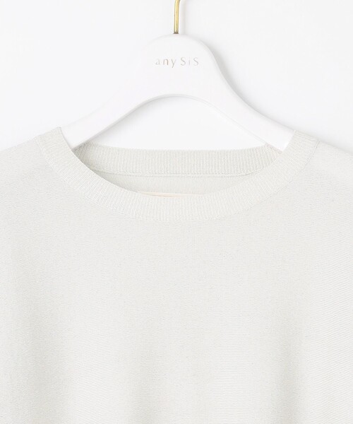 ANY SIS（エニィスィス）の「【2SET】シャツワンピ × ニット セット（ワンピース・レディース・ダルブルー系1/ホワイト系1・1/2/3）」の6枚目の写真