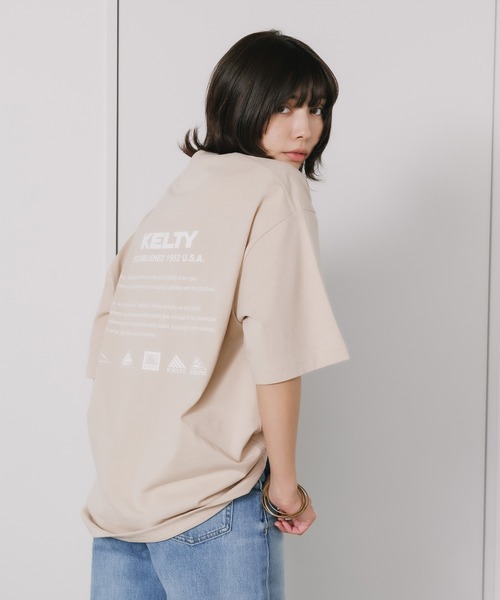 KELTY（ケルティ）の「KELTY/ケルティ バック ヒストリー ロゴ S/S Tシャツ メンズ 秋物 秋服 2026年秋冬（Tシャツ/カットソー・メンズ・ベージュ/ネイビー/グレー/ブラック/ホワイト・XL/L/M）」の5枚目の写真