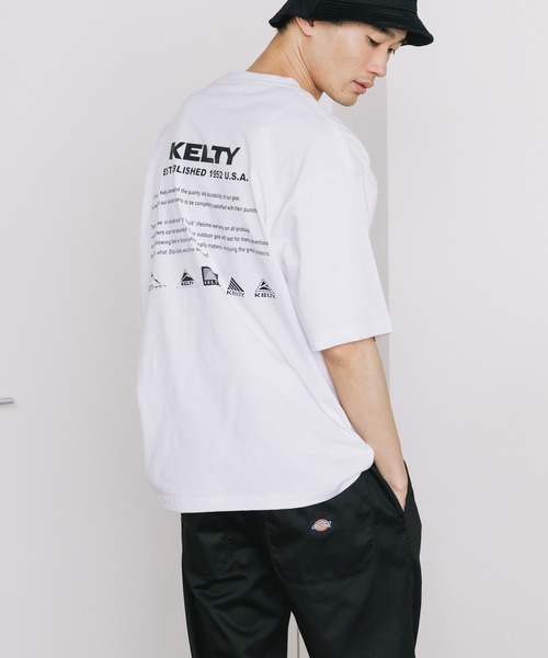 KELTY（ケルティ）の「KELTY/ケルティ バック ヒストリー ロゴ S/S Tシャツ メンズ 秋物 秋服 2026年秋冬（Tシャツ/カットソー・メンズ・ベージュ/ネイビー/グレー/ブラック/ホワイト・XL/L/M）」の2枚目の写真