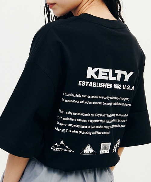KELTY（ケルティ）の「KELTY/ケルティ バック ヒストリー ロゴ S/S Tシャツ メンズ 秋物 秋服 2026年秋冬（Tシャツ/カットソー・メンズ・ベージュ/ネイビー/グレー/ブラック/ホワイト・XL/L/M）」の3枚目の写真