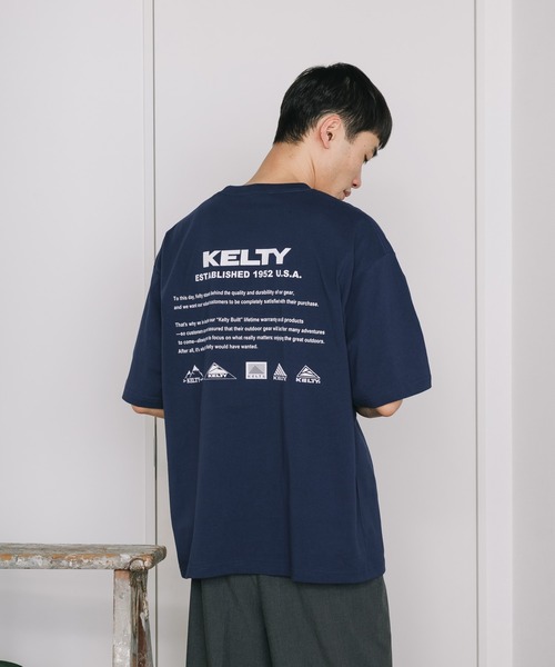 KELTY（ケルティ）の「KELTY/ケルティ バック ヒストリー ロゴ S/S Tシャツ メンズ 秋物 秋服 2026年秋冬（Tシャツ/カットソー・メンズ・ベージュ/ネイビー/グレー/ブラック/ホワイト・XL/L/M）」の8枚目の写真