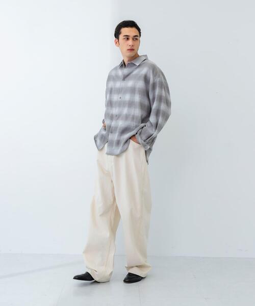 URBAN RESEARCH(アーバンリサーチ)の「オンブレーチェックシャツ(シャツ/ブラウス・メンズ・チャコールグレー/グレー系その他・MEDIUM/LARGE)」の11枚目の写真