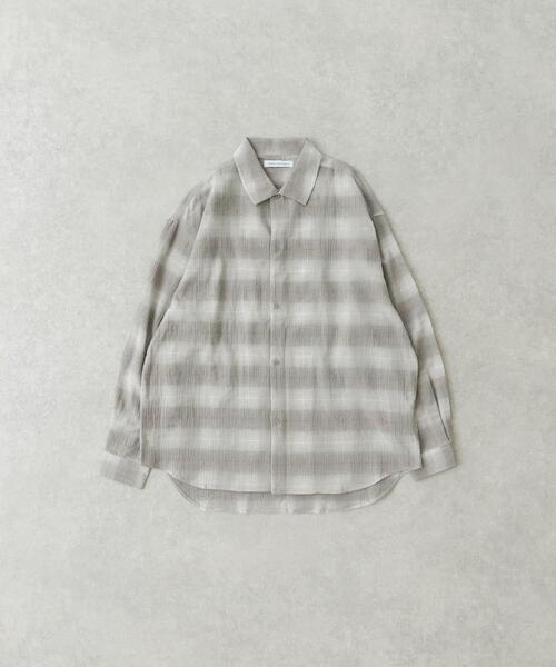 URBAN RESEARCH(アーバンリサーチ)の「オンブレーチェックシャツ(シャツ/ブラウス・メンズ・チャコールグレー/グレー系その他・MEDIUM/LARGE)」の12枚目の写真