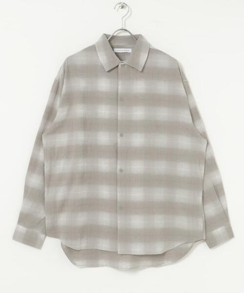 URBAN RESEARCH(アーバンリサーチ)の「オンブレーチェックシャツ(シャツ/ブラウス・メンズ・チャコールグレー/グレー系その他・MEDIUM/LARGE)」の19枚目の写真