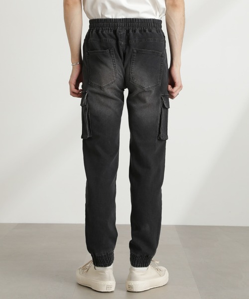 NANO universe（ナノユニバース）の「スリムフィット ジョガーカーゴパンツ（カーゴパンツ・メンズ・ブラック/ブルー・L/M/S）」の17枚目の写真
